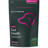 VetriScience Gut Health Chews bottle for daily canine digestive support.