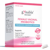 Vevoec Gynable bottle front for daily vaginal health support.
