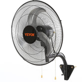 VEVOR 18-inch wall-mount fan with solid metal housing delivering strong indoor airflow