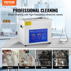 VEVOR 6L cleaner tank interior with basket aids organized cleaning of small items