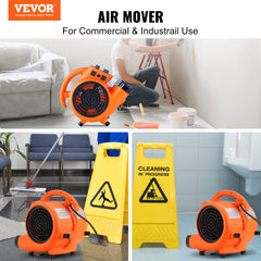 VEVOR Air Mover side view reveals easy-access control panel.