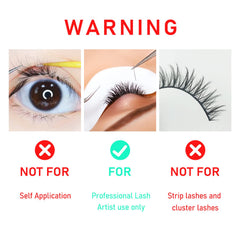 VEYES INC latex-free formula reduces irritation during extensions.