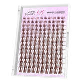VEYESBEAUTY brown manga lash clusters tray for natural-looking fullness all day
