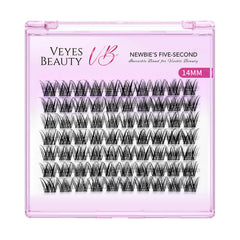 VEYESBEAUTY five-second lashes with wider bands for quick, beginner-friendly application.