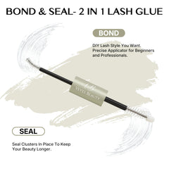 VEYESBEAUTY spiral brush enables precise lash bonding application