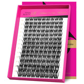 VEYESBEAUTY lash clusters for fluffy 3D volume and easy application.