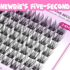 VEYESBEAUTY Lash Clusters handmade PBT fibers deliver soft, fluffy volume.
