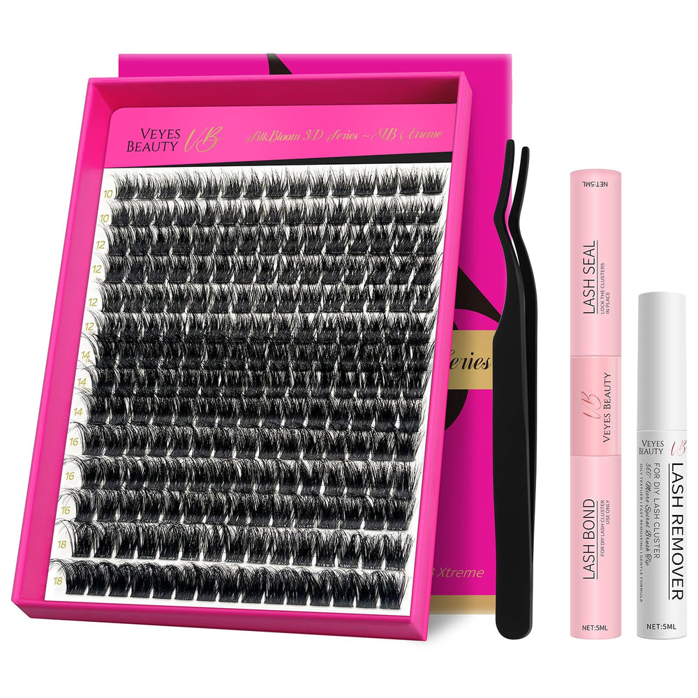 VEYESBEAUTY Lash Clusters Kit Application enables quick, customizable lash looks.