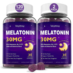Veyttisy melatonin gummies bottle with 30 mg dose for nightly rest support