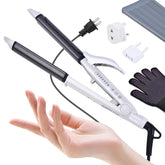 VGR dual voltage travel curling iron in 2-in-1 mode for versatile styling.