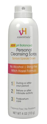 vh essentials Personal Cleansing Spray bottle for quick external cleansing between showers.