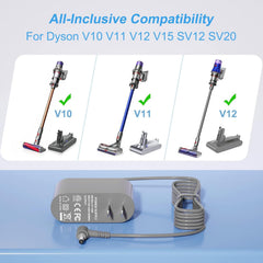 vhbw Dyson charger front view highlighting compact, reliable design