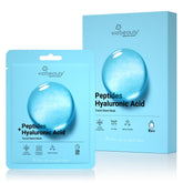 VIABEAUTY 8-pack hyaluronic acid mask pack shown for deep hydration.