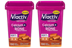 Viactiv Max calcium D3 rich caramel bottle for daily bone support