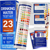 VibeEsece 23-in-1 kit box for all-in-one home water testing convenience.