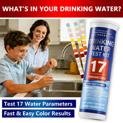 VibeEsece test-strip dipping action shows quick at-home checks.