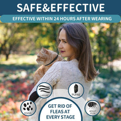 VICSOM cat flea collar 48 cm adjustable close-up