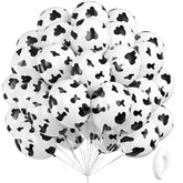 Vicduotex cow-print balloons 12 inch for Western party decor and arch garlands.