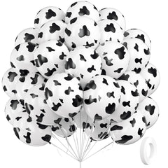Vicduotex cow-print balloons 12 inch for Western party decor and arch garlands.