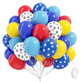 Vicduotex paw balloons in royal blue ready for a playful puppy party backdrop