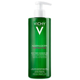VICHY Normaderm bottle-pour demonstrates purifying gel ideal for oily skin cleansing.