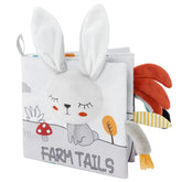 Vicloon rabbit cloth book shows 3D textures for early tactile exploration.