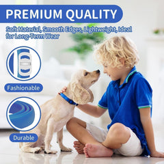VICSOM soft-edged collar close-up highlighting gentle material and comfort.