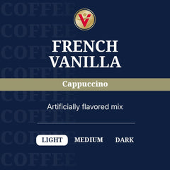 Aromas of vanilla cappuccino rise from Victor Allen's coffee