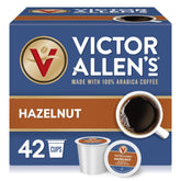Victor Allen's Hazelnut pods in box ready to brew a smooth cup
