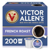 Victor Allen's French Roast pods in a 200-count box for busy mornings