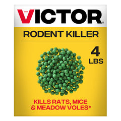 Victor rat poison outdoor bait balls ready for tamper-resistant stations.