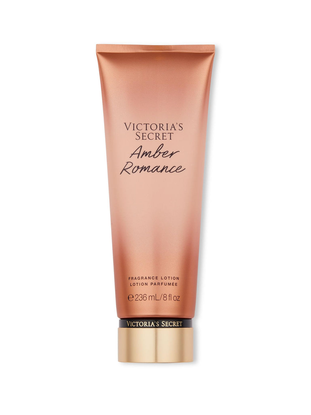 Victoria's Secret Amber Romance lotion bottle for everyday moisture and fragrance.