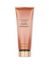 Victoria's Secret Amber Romance lotion bottle for everyday moisture and fragrance.
