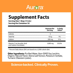 Vida Lifescience Aurora single-serve packet for convenient on-the-go immune support.
