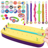 VIDIBESTY stretchy bracelet kit features a portable loom, perfect for on-the-go creativity.