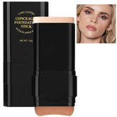 Vienflona foundation stick close-up applying full-coverage formula for natural finish