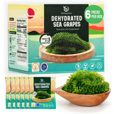 VieTreasures Dehydrated Sea Grapes packaging in a 6-pack for easy snacking