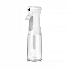 VIGOR PATH continuous spray bottle delivering a fine mist for smooth hairstyling.