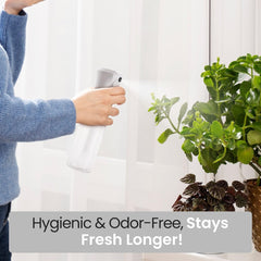 VIGOR PATH refillable design reduces waste and propellant-free spraying.