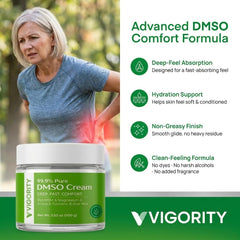 Vigority DMSO Cream massaged into shoulder muscles after activity