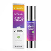 Vigority Intimate Phyto-Estro Cream bottle promotes daily comfort and hydration.