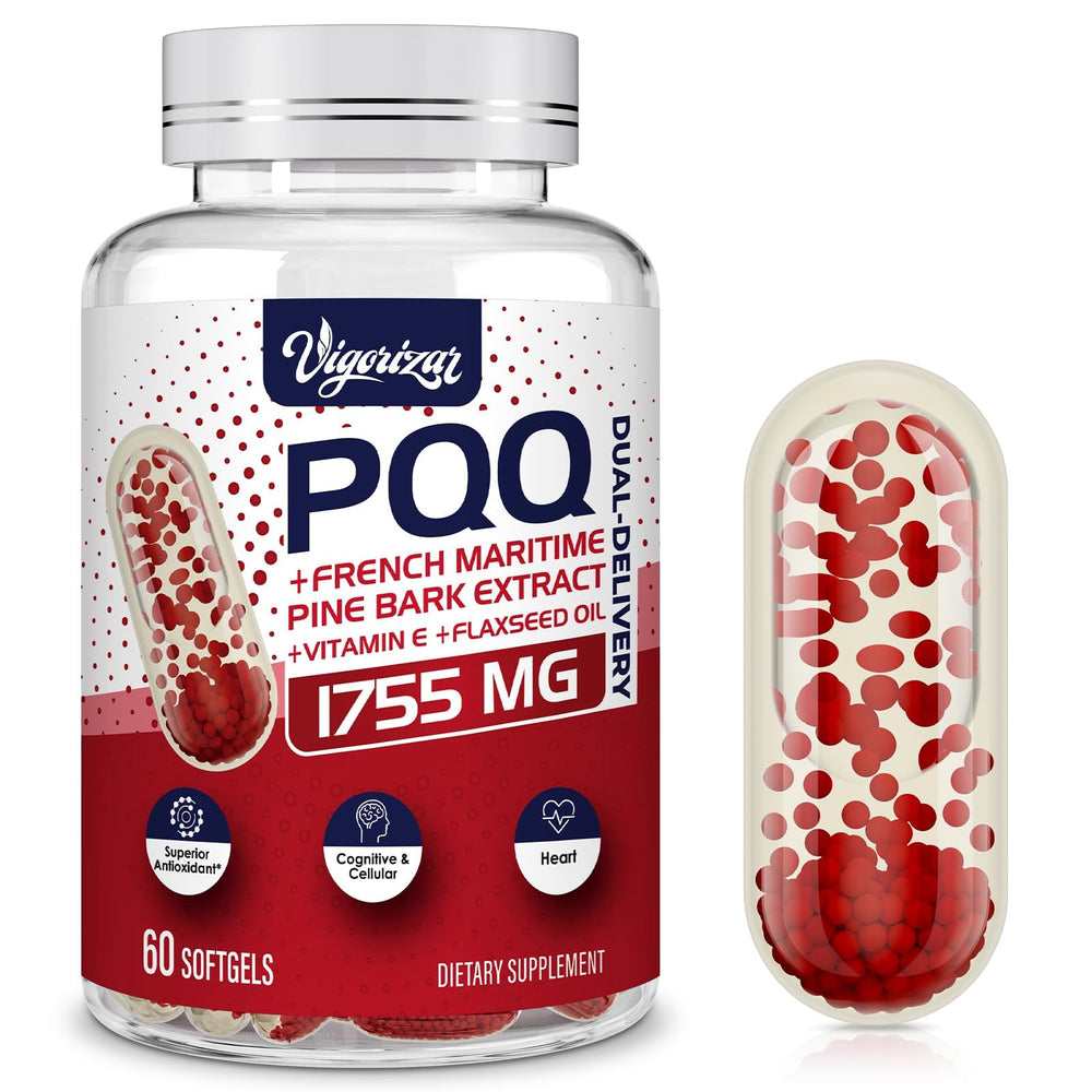 Vigorizar Pycnogenol 200mg bottle front view highlighting premium pine bark extract for vascular support.