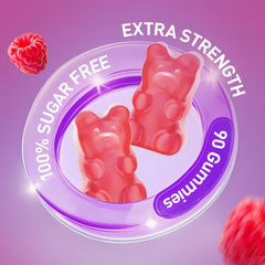 VIKAPER raspberry-flavored gummies offer sugar-free, easy-to-chew relief.
