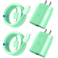 Vilive 25W USB-C charger front view delivering rapid charging for Samsung devices