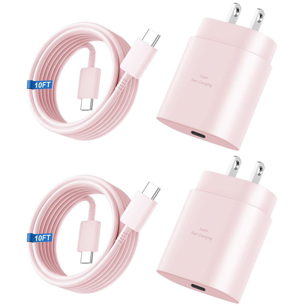 Vilive 25W USB-C wall charger with Samsung compatibility for rapid charging at home