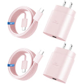 Vilive 25W USB-C wall charger with Samsung compatibility for rapid charging at home