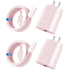Vilive 25W USB-C wall charger with Samsung compatibility for rapid charging at home