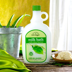 Village Naturals Bath Shoppe Aloe Vera and Vitamin E hydrate and soften skin.