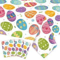 Vilnadu Easter tablecloth 3-pack protects surfaces during festive meals.