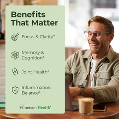 Vimerson Health turmeric curcumin capsules closeup: enhanced absorption with black pepper.